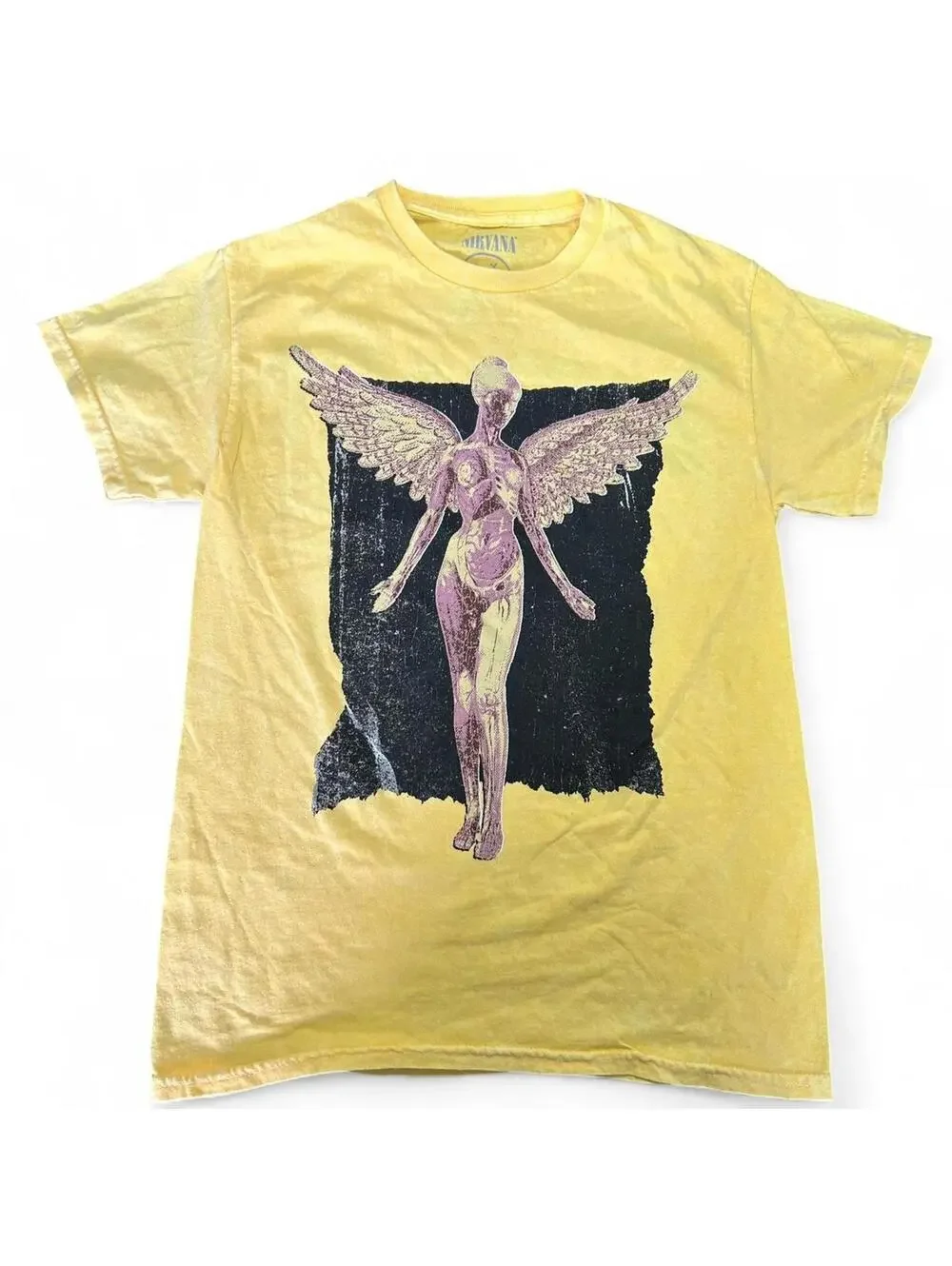 NIRVANA In Utero Yellow Angel Tee - Small